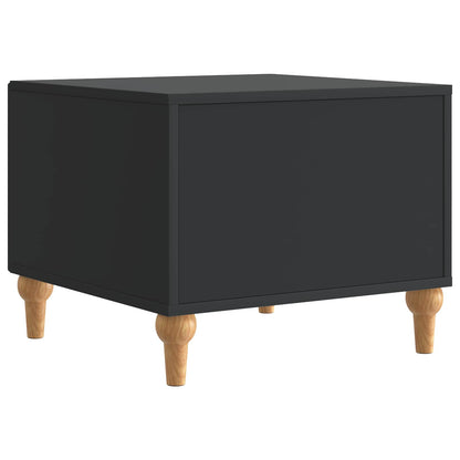 vidaXL Coffee Table with Drawer Black 49 x 50 x 40 cm Engineered Wood