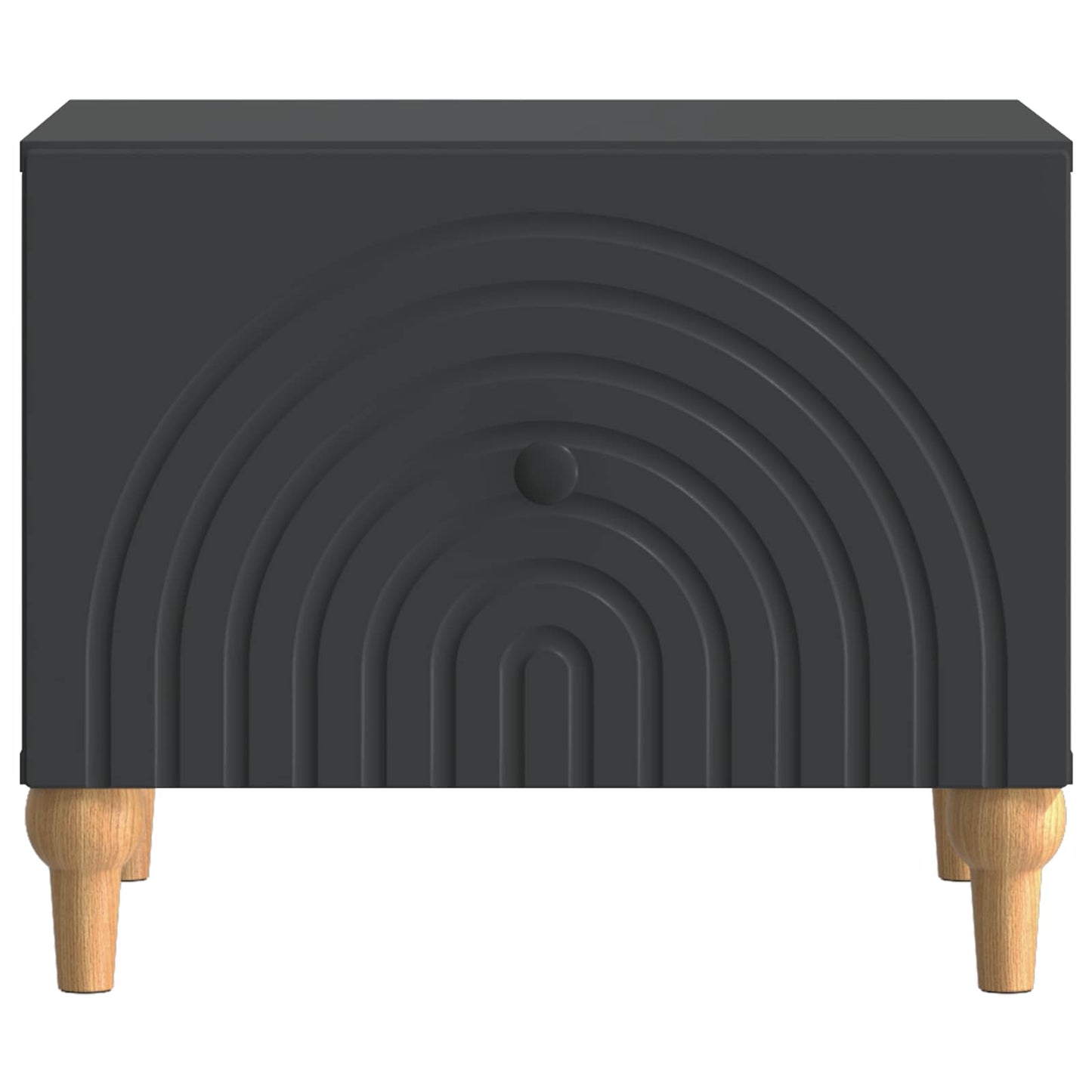 vidaXL Coffee Table with Drawer Black 49 x 50 x 40 cm Engineered Wood
