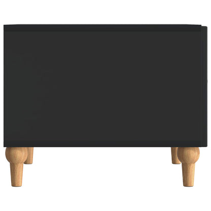 vidaXL Coffee Table with Drawer Black 49 x 50 x 40 cm Engineered Wood