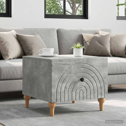 vidaXL Coffee Table Concrete Grey 49 x 50 x 40 cm Engineered Wood