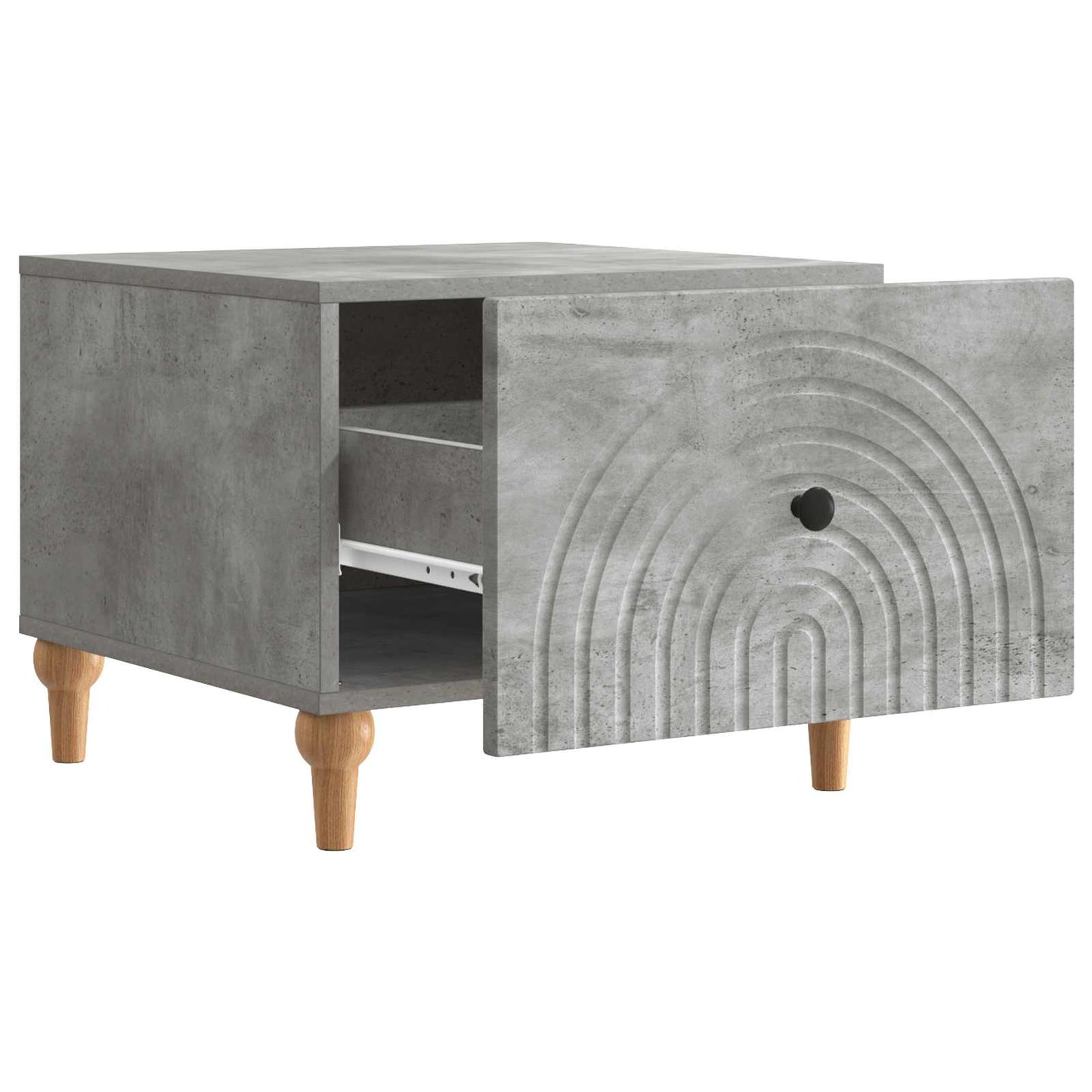 vidaXL Coffee Table Concrete Grey 49 x 50 x 40 cm Engineered Wood