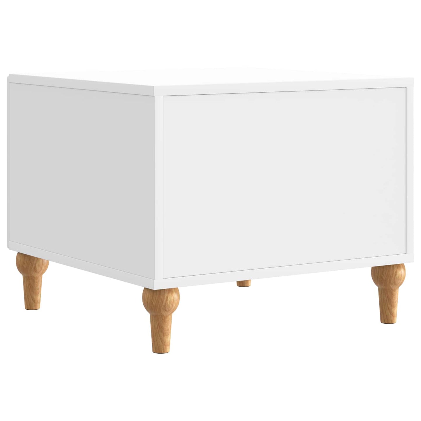 vidaXL Coffee Table High Gloss White 49 x 50 x 40 cm Engineered Wood