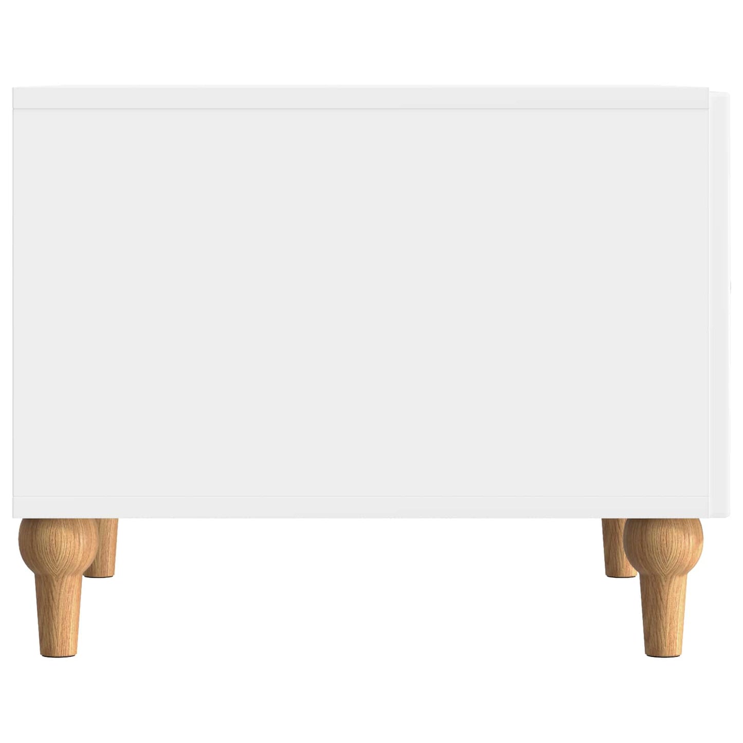 vidaXL Coffee Table High Gloss White 49 x 50 x 40 cm Engineered Wood