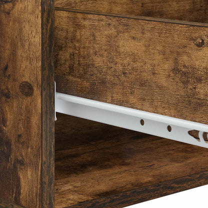 vidaXL Coffee Table Smoked Oak 49 x 50 x 40 cm Engineered Wood