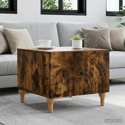 vidaXL Coffee Table Smoked Oak 49 x 50 x 40 cm Engineered Wood