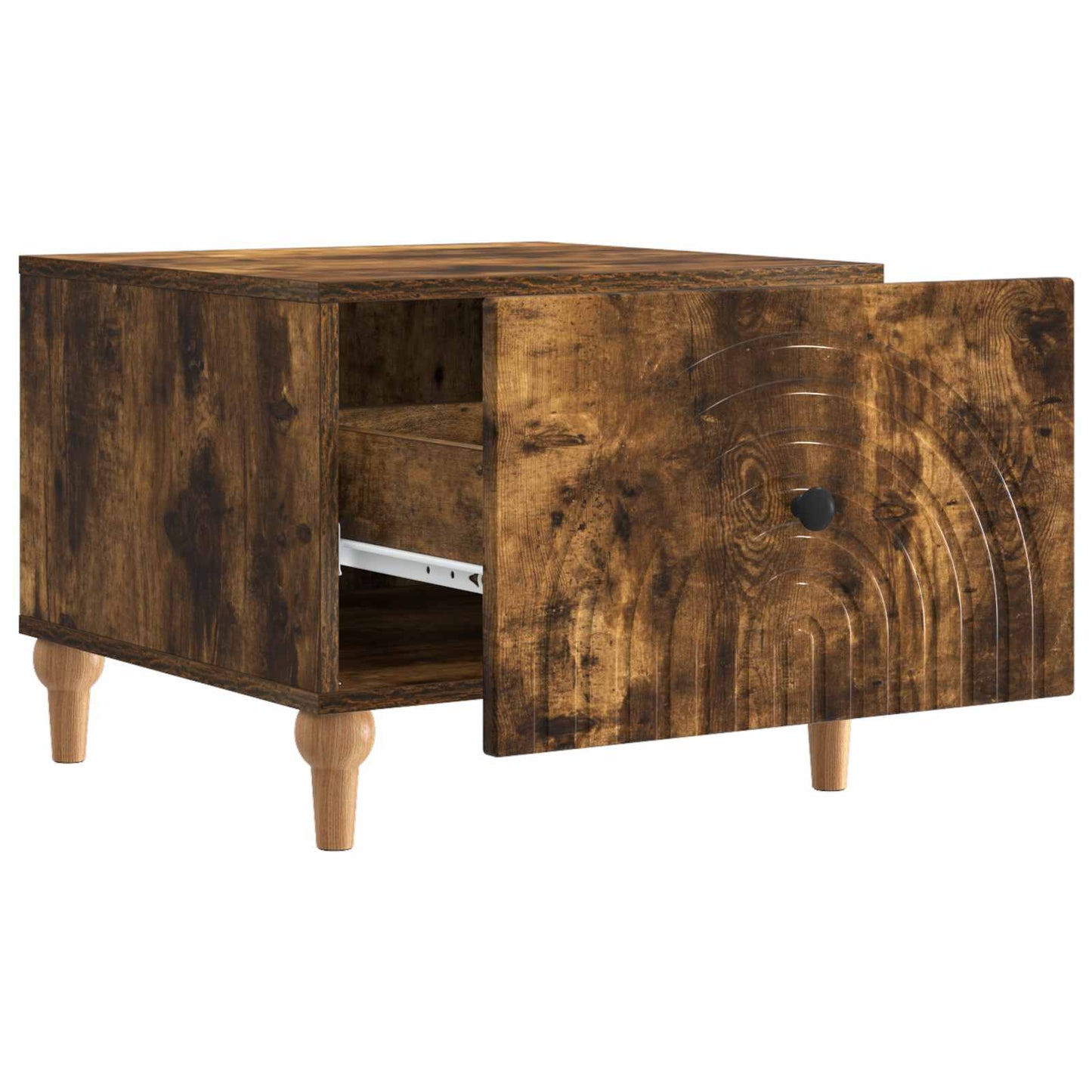 vidaXL Coffee Table Smoked Oak 49 x 50 x 40 cm Engineered Wood