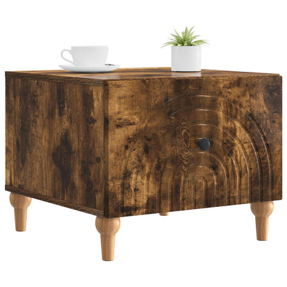 vidaXL Coffee Table Smoked Oak 49 x 50 x 40 cm Engineered Wood