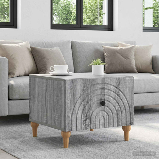 vidaXL Coffee Table Grey Sonoma 49 x 50 x 40 cm Engineered Wood