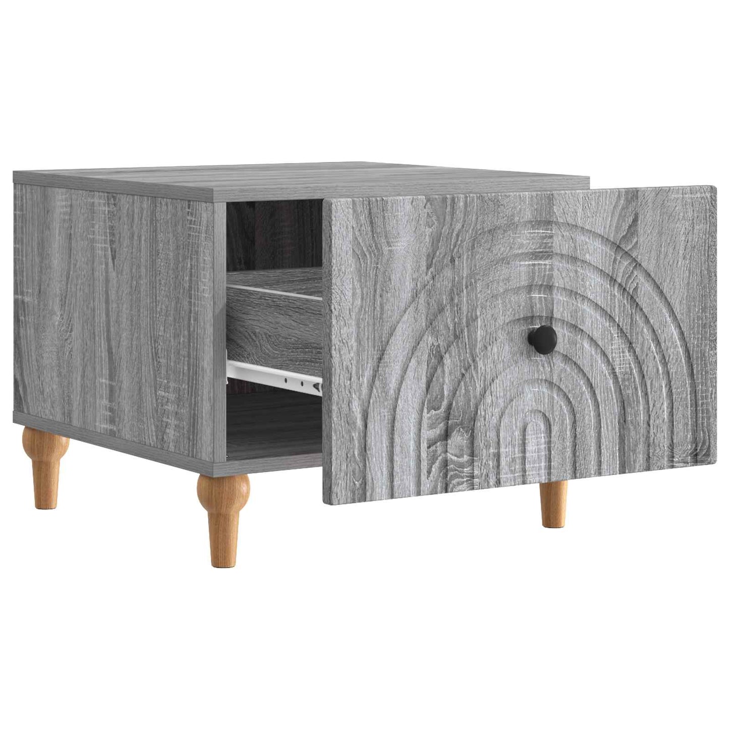 vidaXL Coffee Table Grey Sonoma 49 x 50 x 40 cm Engineered Wood
