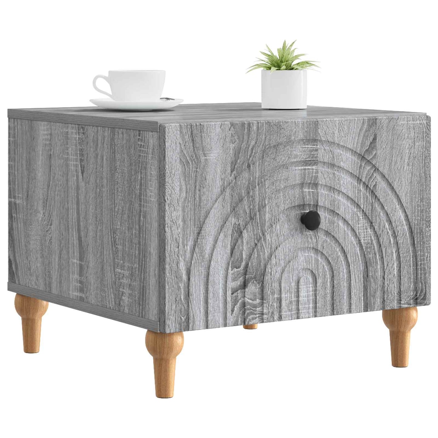 vidaXL Coffee Table Grey Sonoma 49 x 50 x 40 cm Engineered Wood