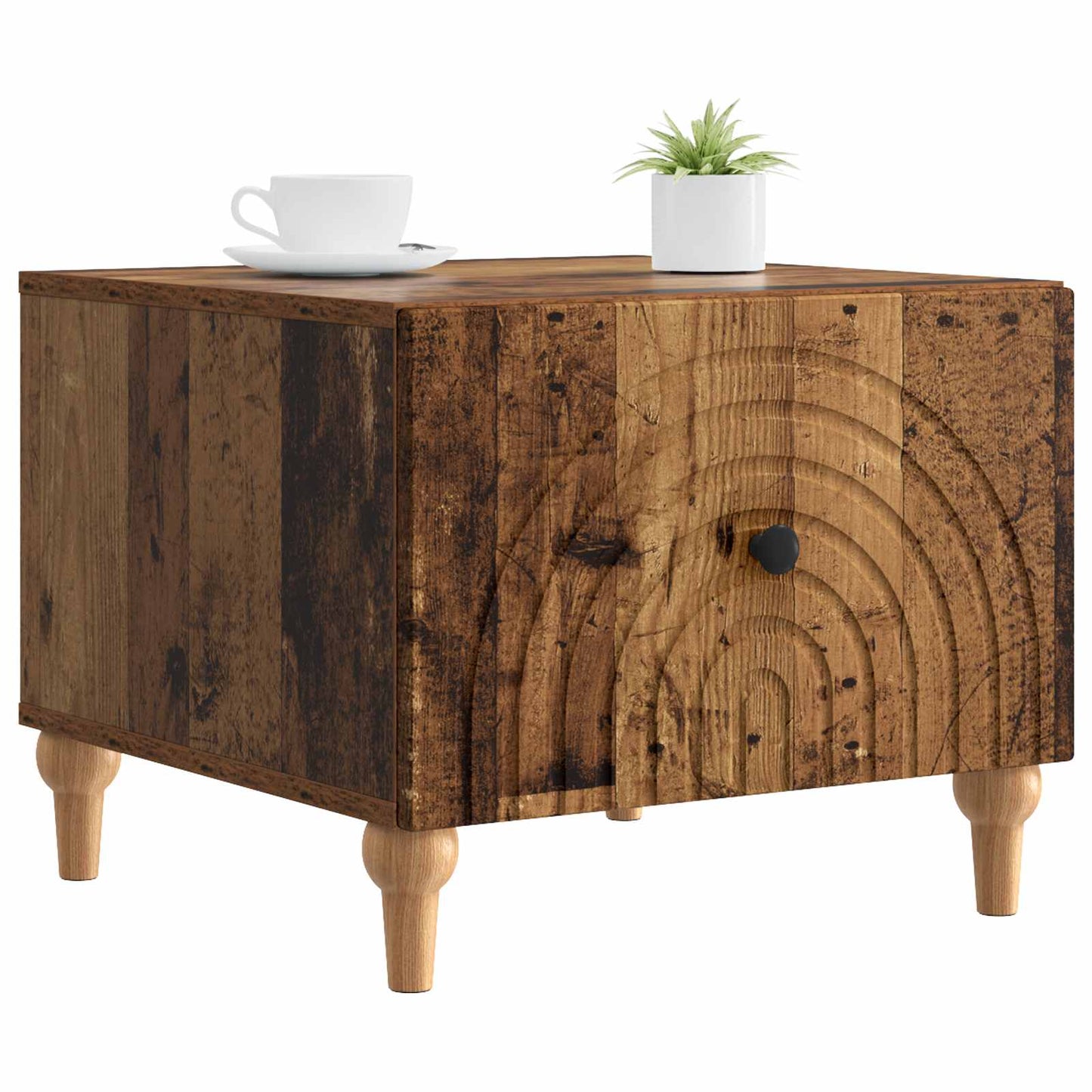 vidaXL Coffee Table Old Wood 49 x 50 x 40 cm Engineered Wood