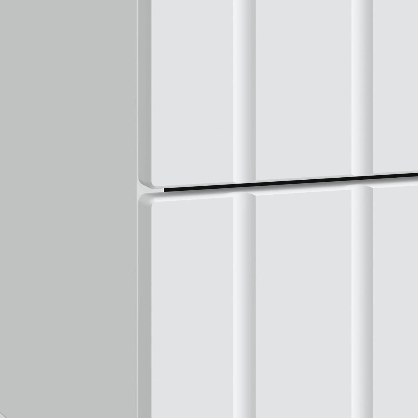vidaXL Bedside Cabinet White 43 x 34.5 x 49.5 cm Engineered Wood