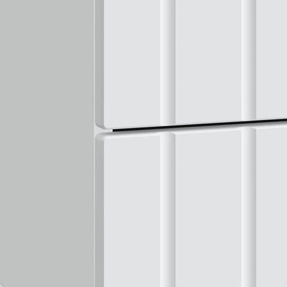 vidaXL Bedside Cabinet White 43 x 34.5 x 49.5 cm Engineered Wood