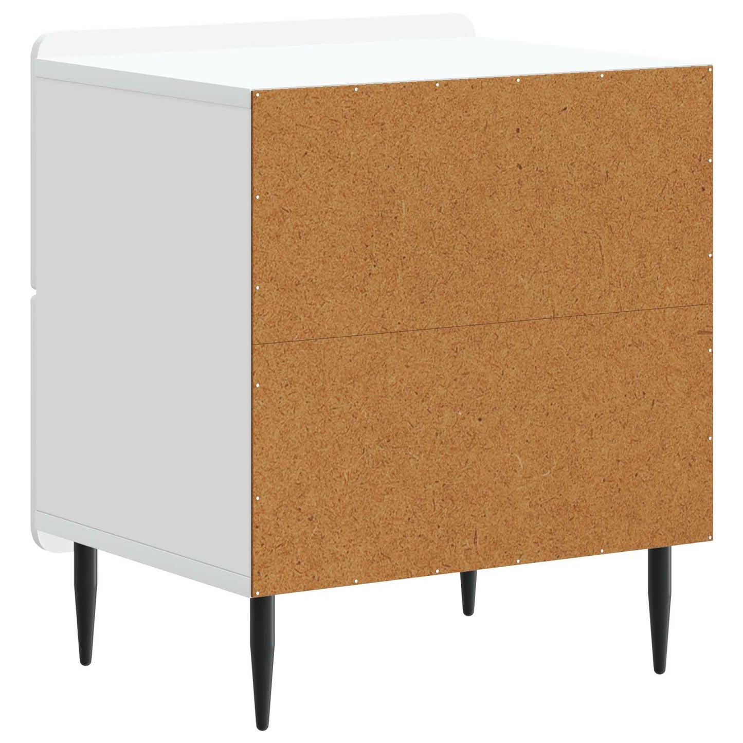 vidaXL Bedside Cabinet White 43 x 34.5 x 49.5 cm Engineered Wood