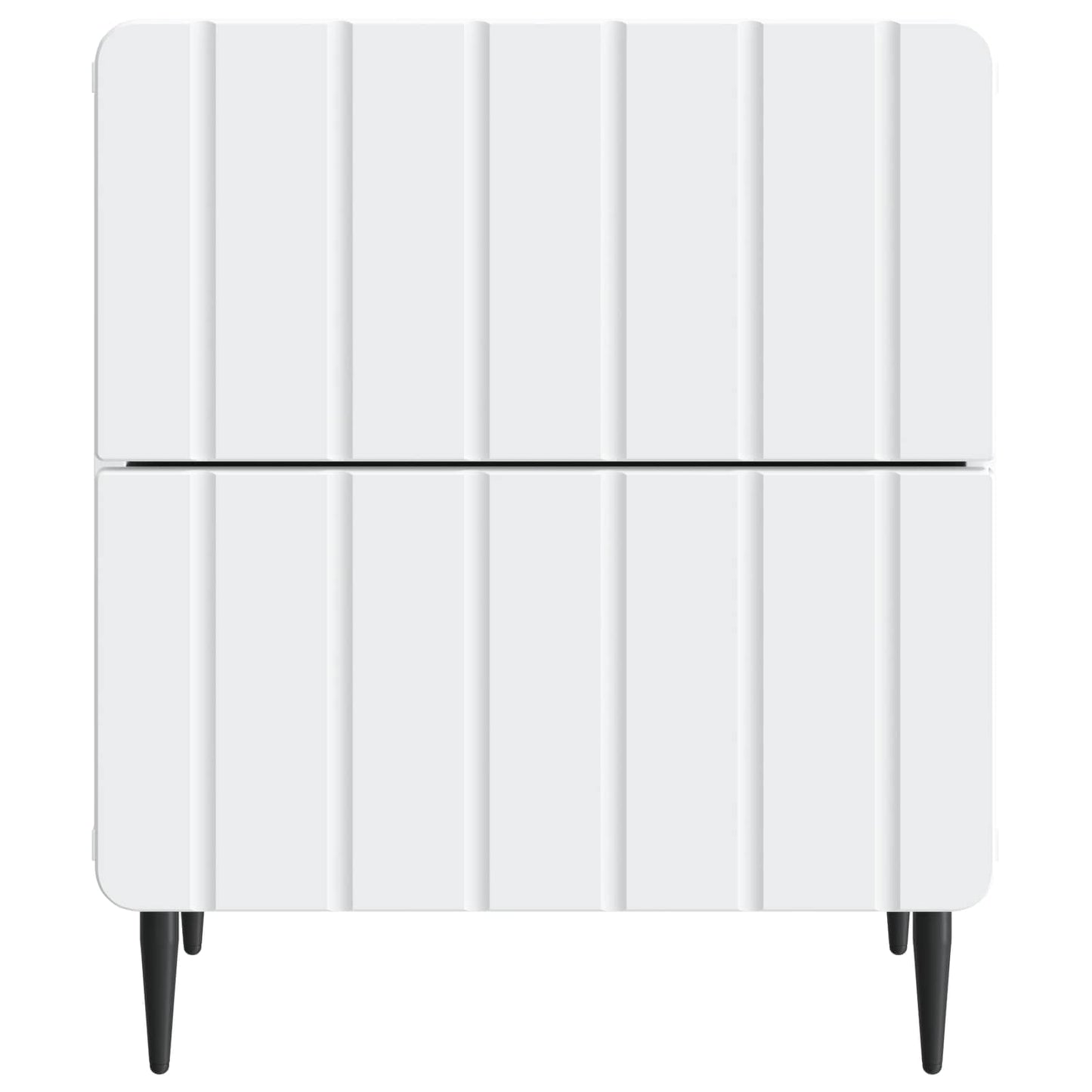 vidaXL Bedside Cabinet White 43 x 34.5 x 49.5 cm Engineered Wood
