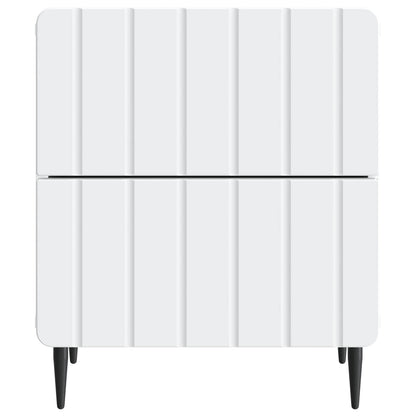vidaXL Bedside Cabinet White 43 x 34.5 x 49.5 cm Engineered Wood