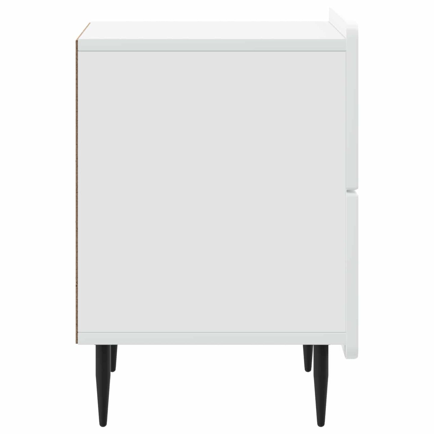 vidaXL Bedside Cabinet White 43 x 34.5 x 49.5 cm Engineered Wood