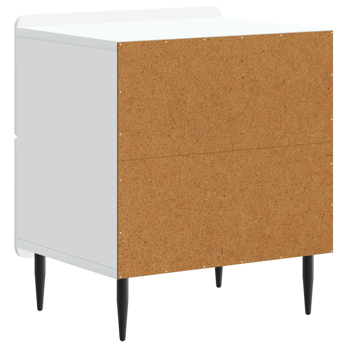 vidaXL Bedside Cabinet 2 pcs White 43 x 34.5 x 49.5 cm Engineered Wood