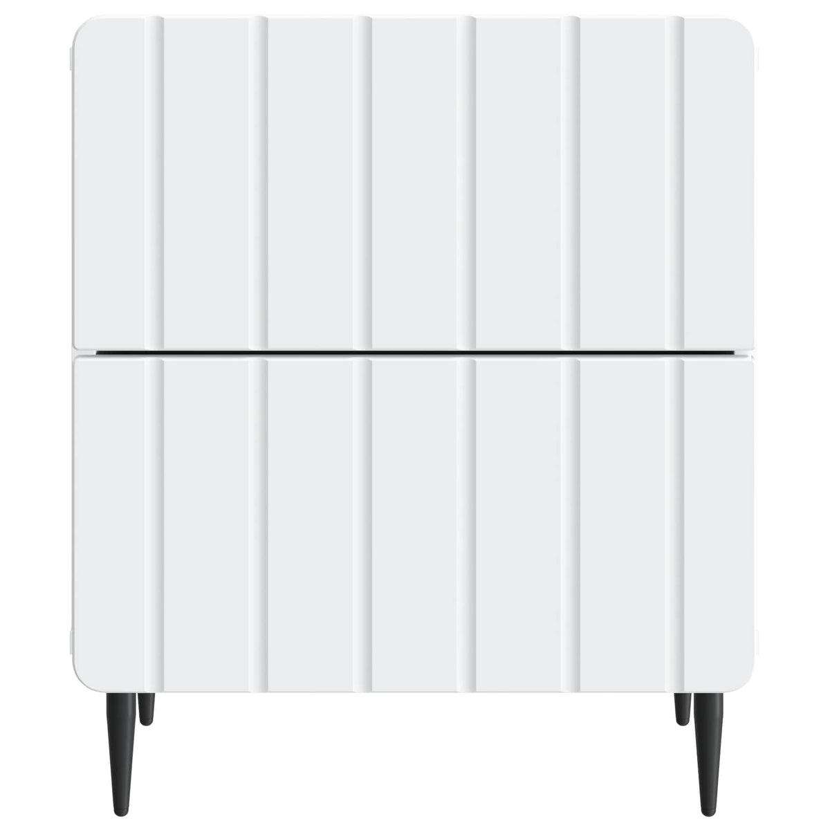 vidaXL Bedside Cabinet 2 pcs White 43 x 34.5 x 49.5 cm Engineered Wood