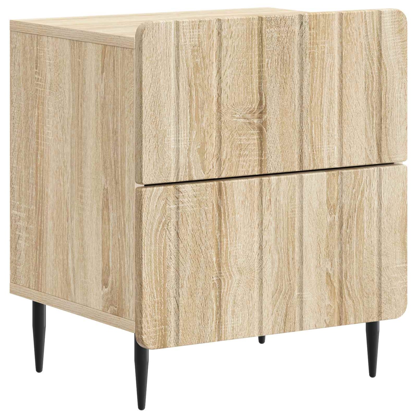 vidaXL Bedside Cabinet 2 pcs Sonoma Oak 43 x 34.5 x 49.5 cm