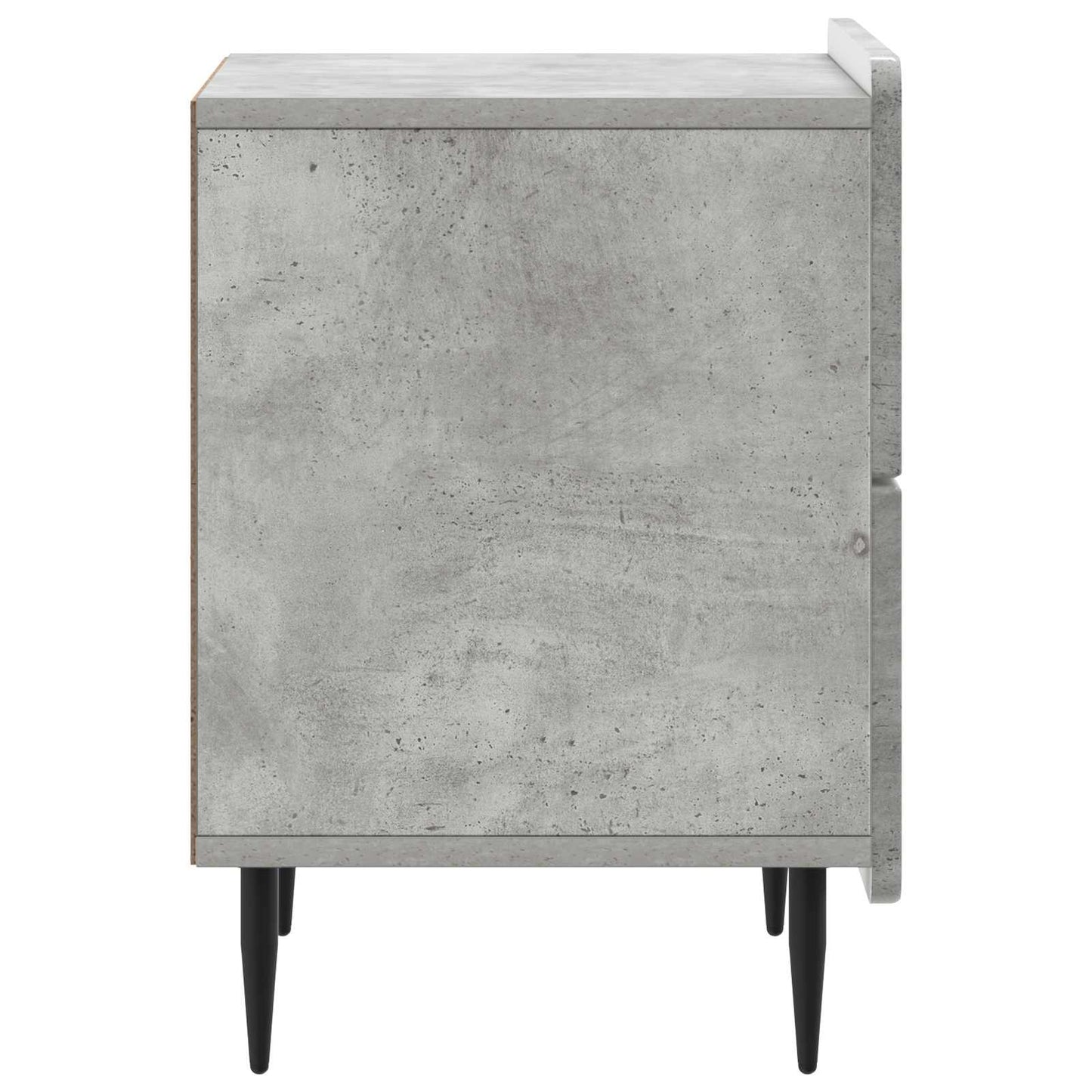 vidaXL Bedside Cabinet 2 pcs Concrete Grey 43 x 34.5 x 49.5 cm