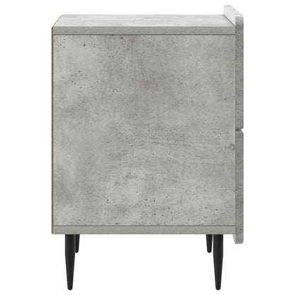 vidaXL Bedside Cabinet 2 pcs Concrete Grey 43 x 34.5 x 49.5 cm