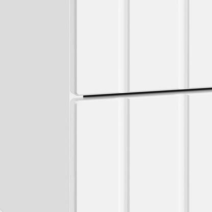 vidaXL Bedside Cabinet High Gloss White 43 x 34.5 x 49.5 cm