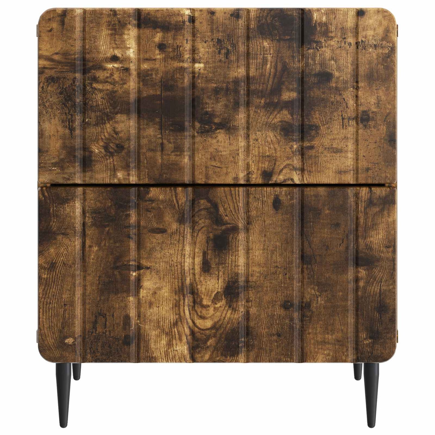 vidaXL Bedside Cabinet 2 pcs Smoked Oak 43 x 34.5 x 49.5 cm