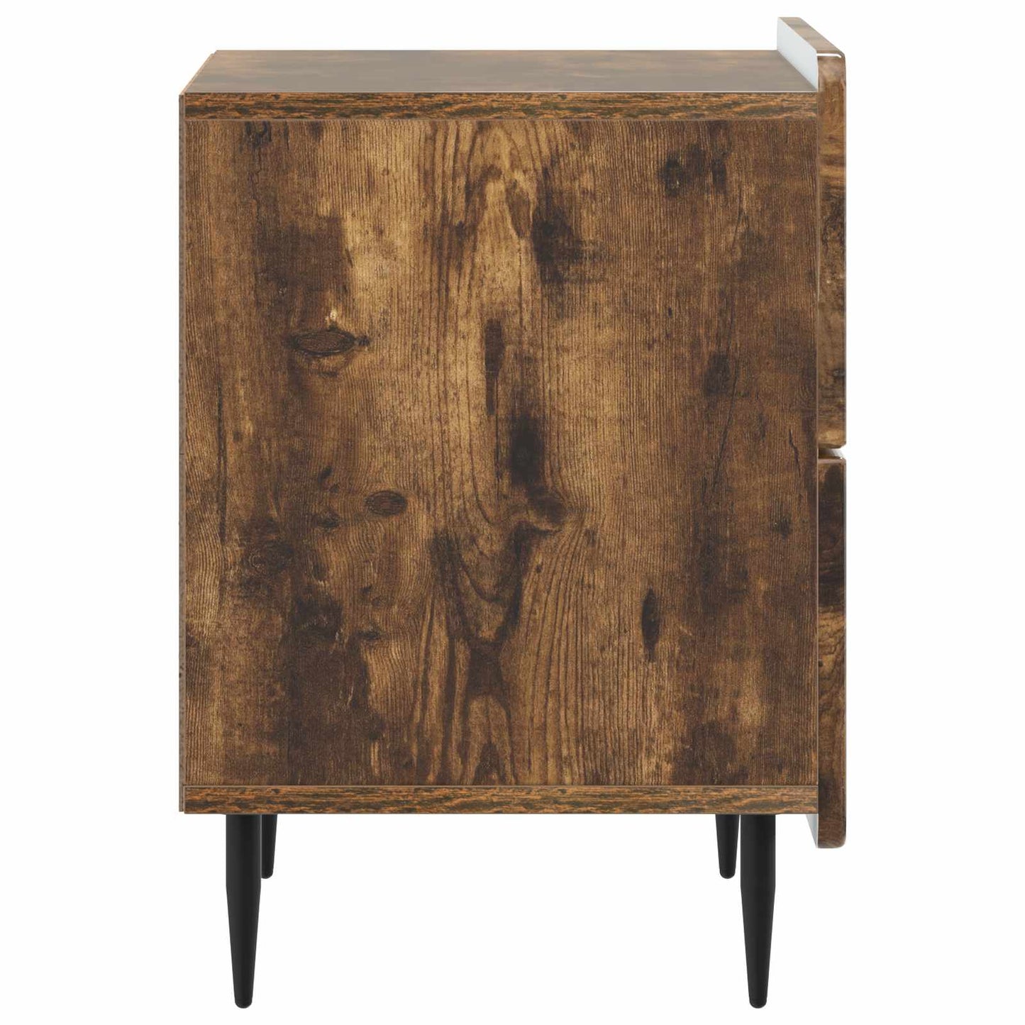 vidaXL Bedside Cabinet 2 pcs Smoked Oak 43 x 34.5 x 49.5 cm