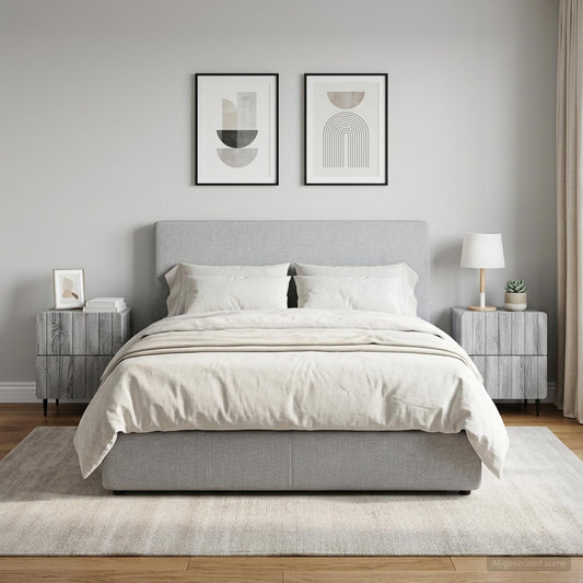 vidaXL Bedside Cabinet 2 pcs Grey Sonoma 43 x 34.5 x 49.5 cm