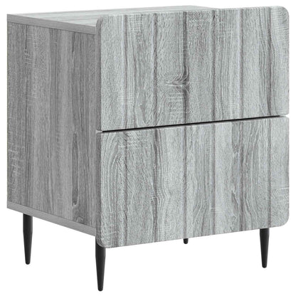 vidaXL Bedside Cabinet 2 pcs Grey Sonoma 43 x 34.5 x 49.5 cm