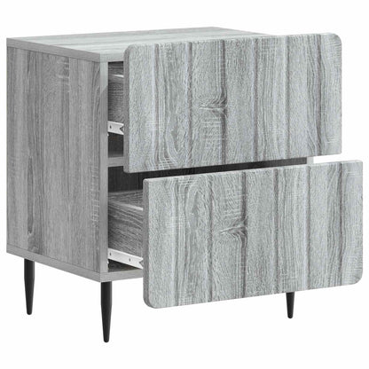vidaXL Bedside Cabinet 2 pcs Grey Sonoma 43 x 34.5 x 49.5 cm
