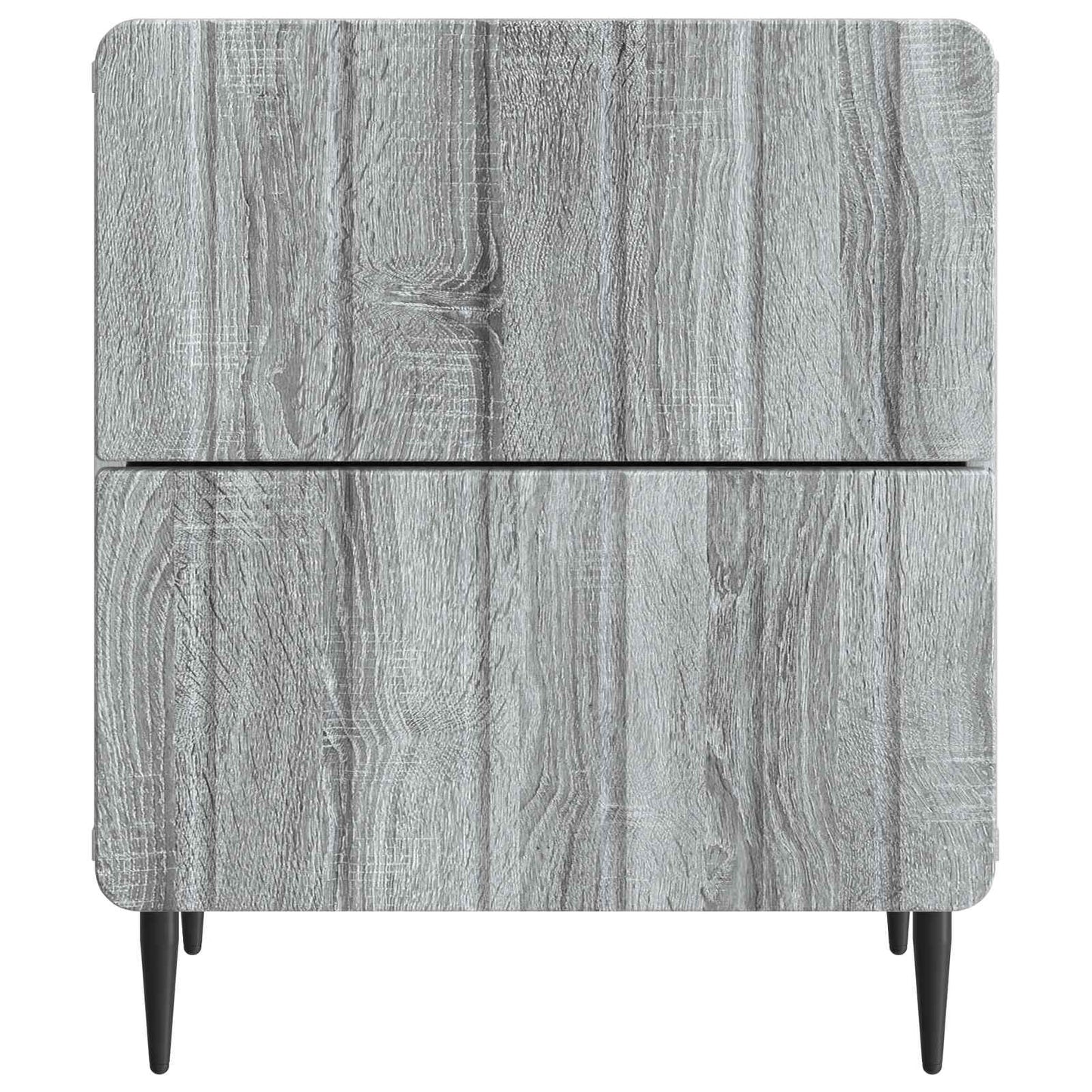 vidaXL Bedside Cabinet 2 pcs Grey Sonoma 43 x 34.5 x 49.5 cm