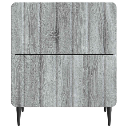 vidaXL Bedside Cabinet 2 pcs Grey Sonoma 43 x 34.5 x 49.5 cm