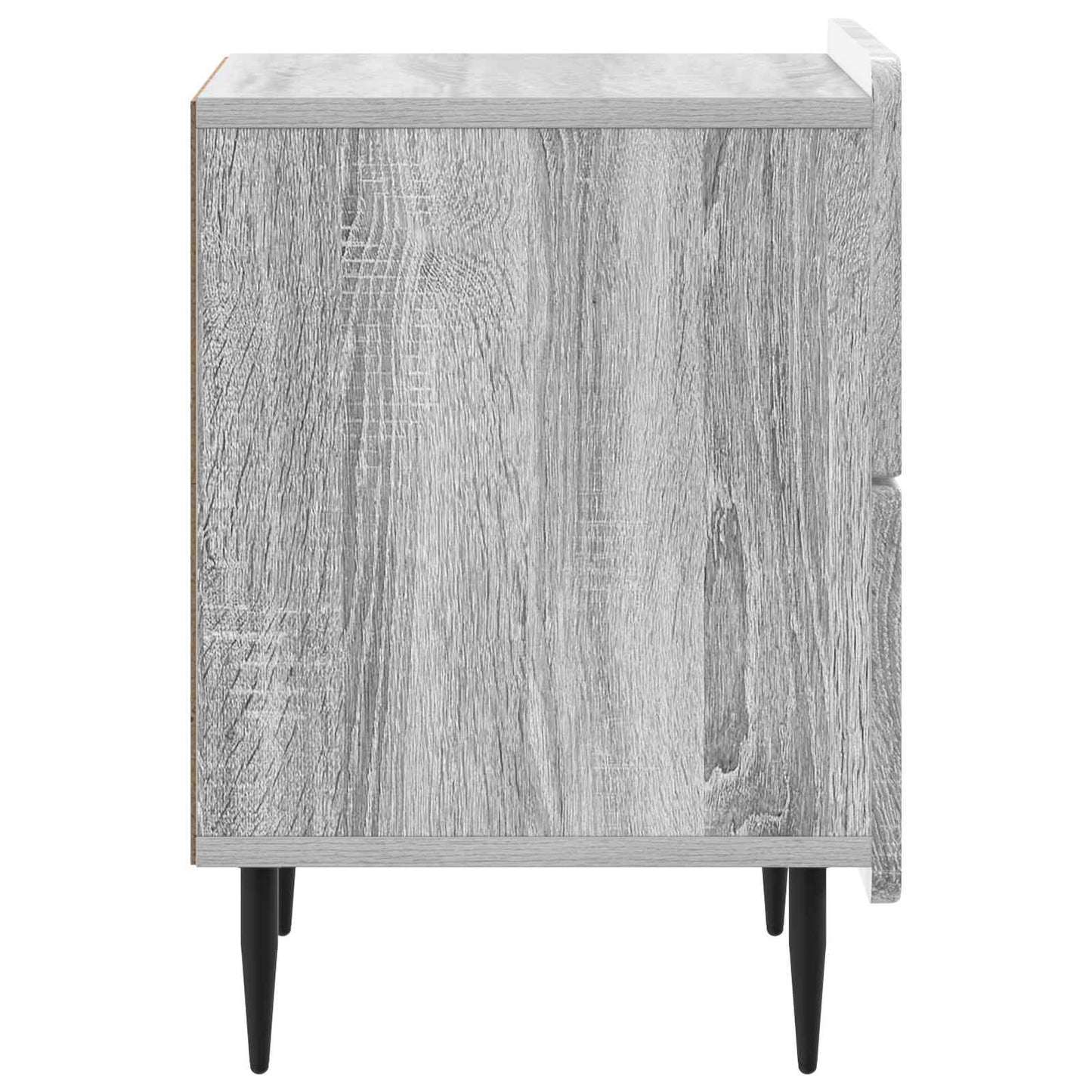vidaXL Bedside Cabinet 2 pcs Grey Sonoma 43 x 34.5 x 49.5 cm