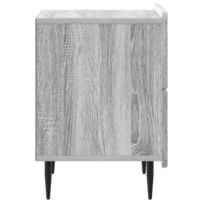 vidaXL Bedside Cabinet 2 pcs Grey Sonoma 43 x 34.5 x 49.5 cm