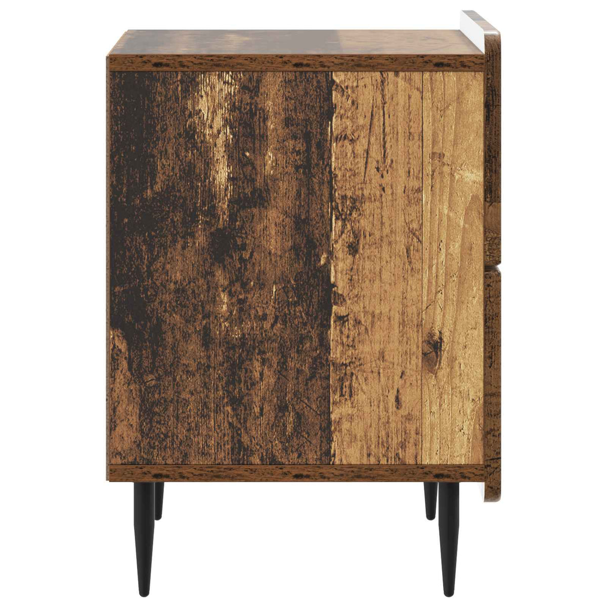 vidaXL Bedside Cabinet 2 pcs Old Wood 43 x 34.5 x 49.5 cm