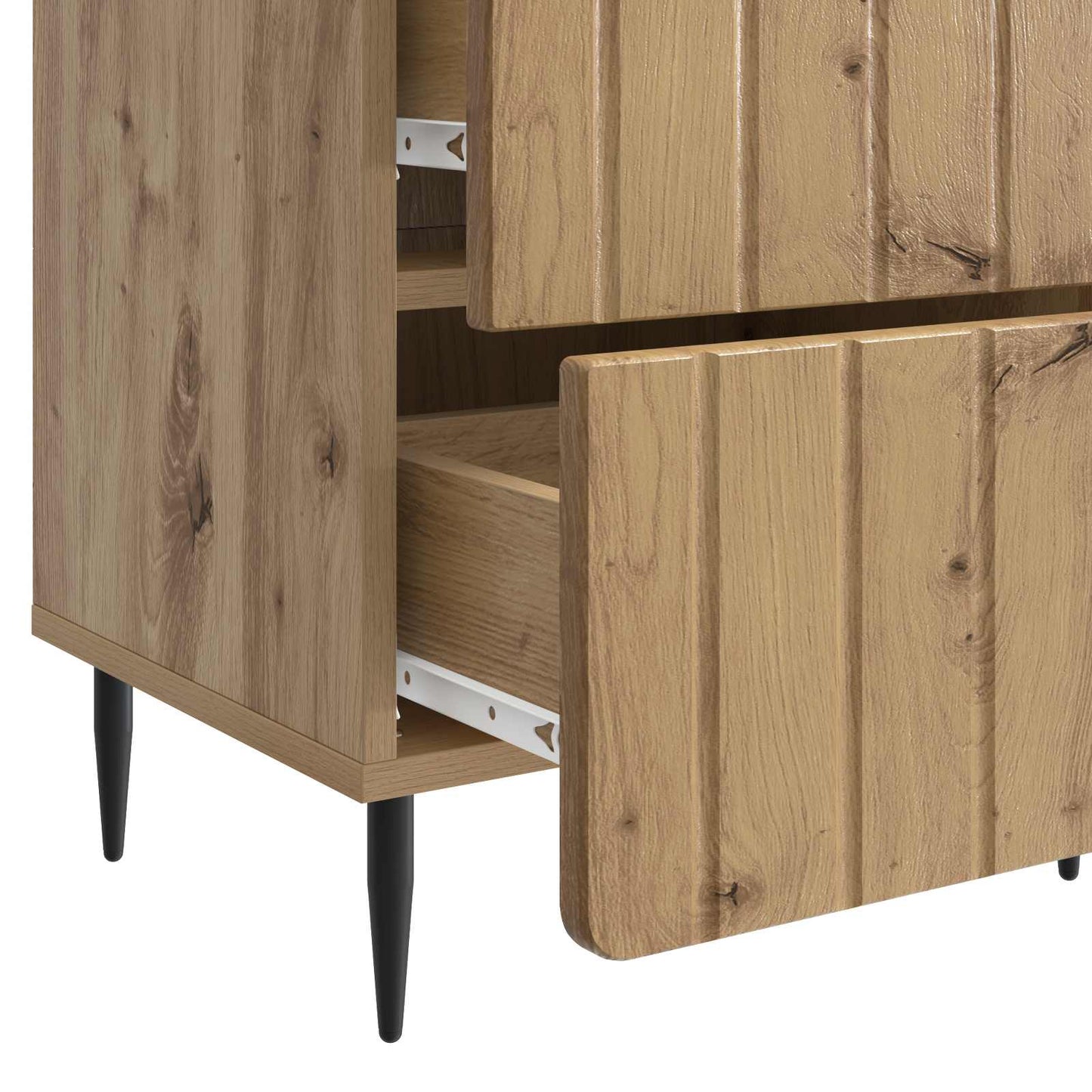 vidaXL Bedside Cabinet Artisan Oak 43 x 34.5 x 49.5 cm Engineered Wood