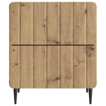 vidaXL Bedside Cabinet Artisan Oak 43 x 34.5 x 49.5 cm Engineered Wood