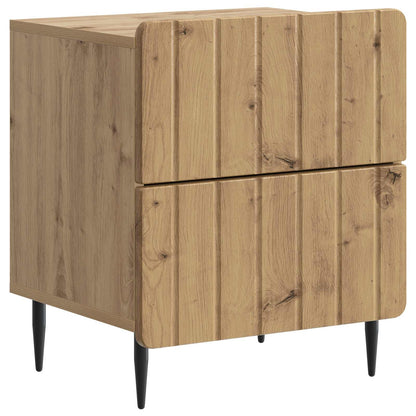 vidaXL Bedside Cabinet 2 pcs Artisan Oak 43 x 34.5 x 49.5 cm