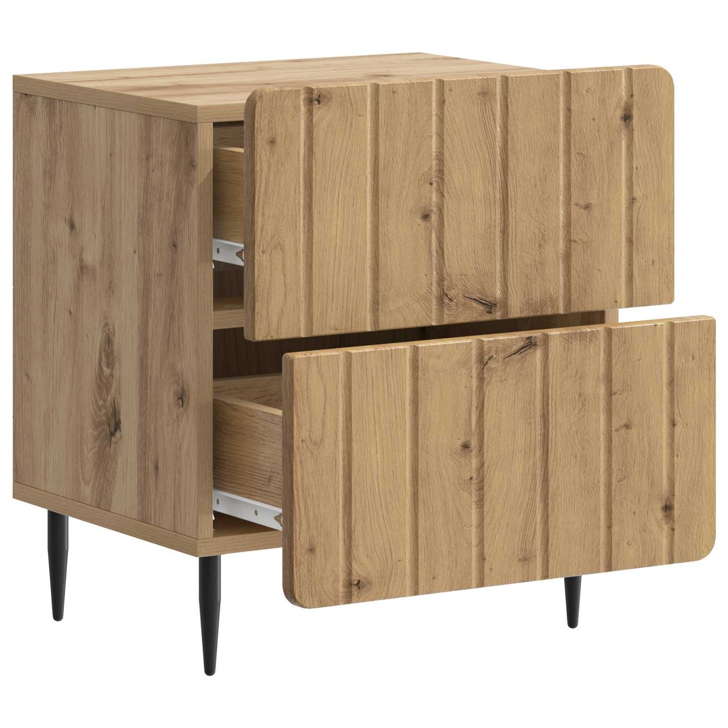 vidaXL Bedside Cabinet 2 pcs Artisan Oak 43 x 34.5 x 49.5 cm