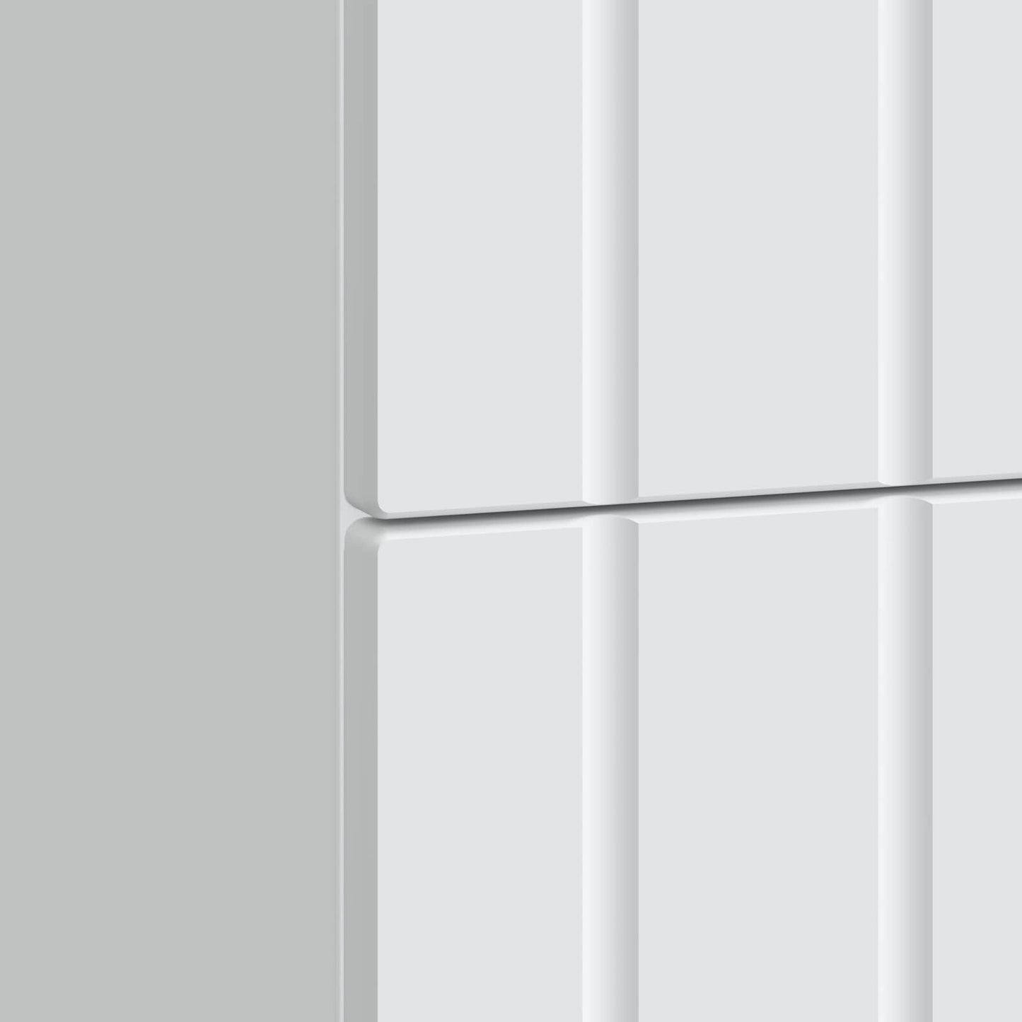vidaXL Bedside Cabinet White 62 x 34.5 x 49.5 cm Engineered Wood