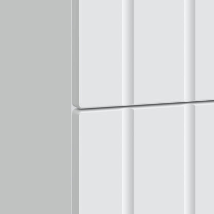 vidaXL Bedside Cabinet White 62 x 34.5 x 49.5 cm Engineered Wood