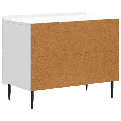 vidaXL Bedside Cabinet White 62 x 34.5 x 49.5 cm Engineered Wood