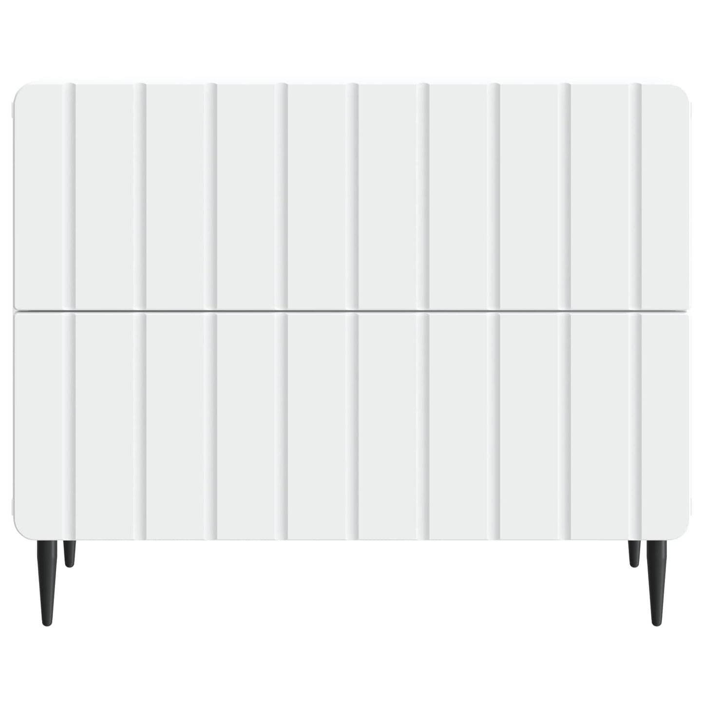vidaXL Bedside Cabinet White 62 x 34.5 x 49.5 cm Engineered Wood