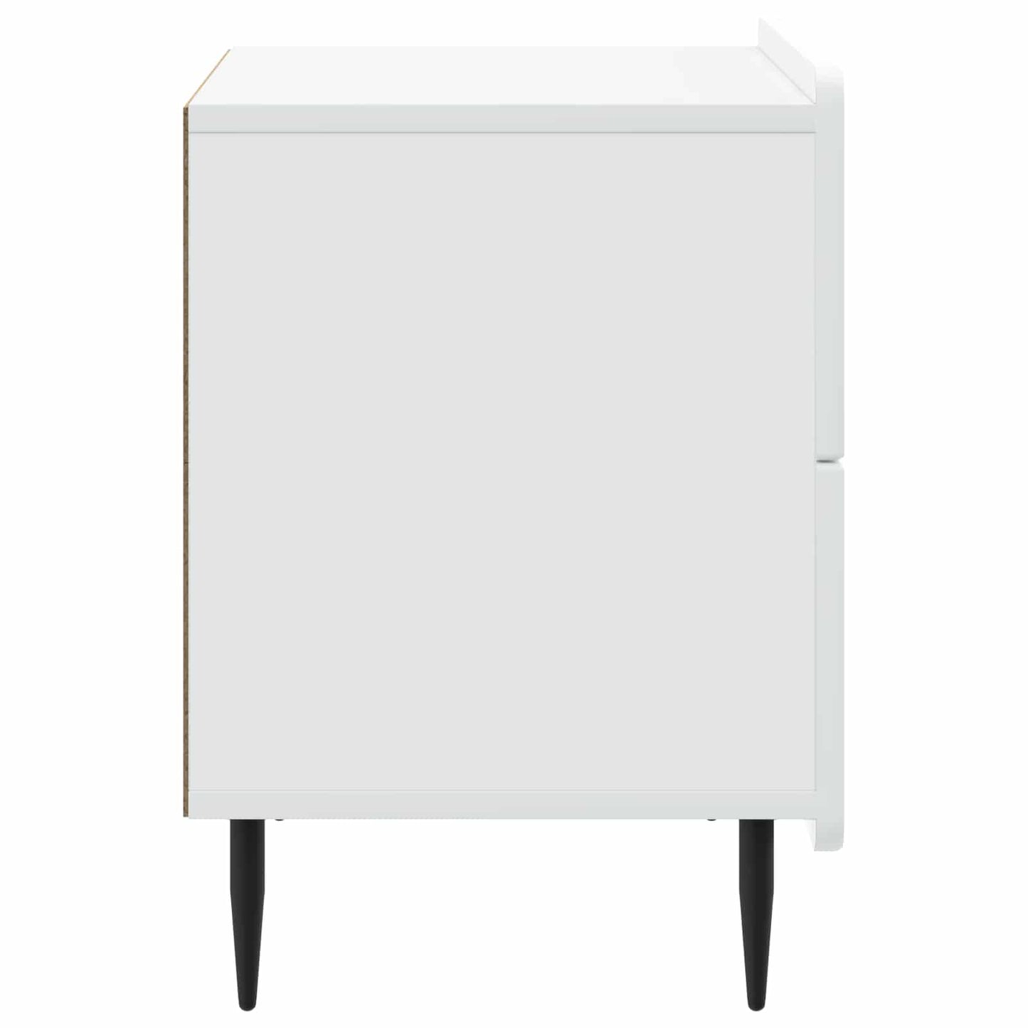 vidaXL Bedside Cabinet White 62 x 34.5 x 49.5 cm Engineered Wood