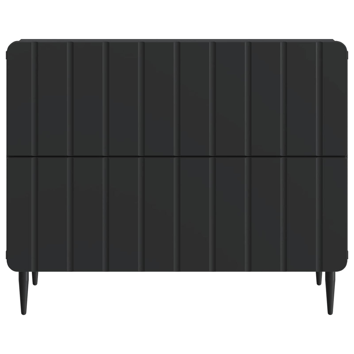 vidaXL Bedside Cabinet Black 62 x 34.5 x 49.5 cm Engineered Wood