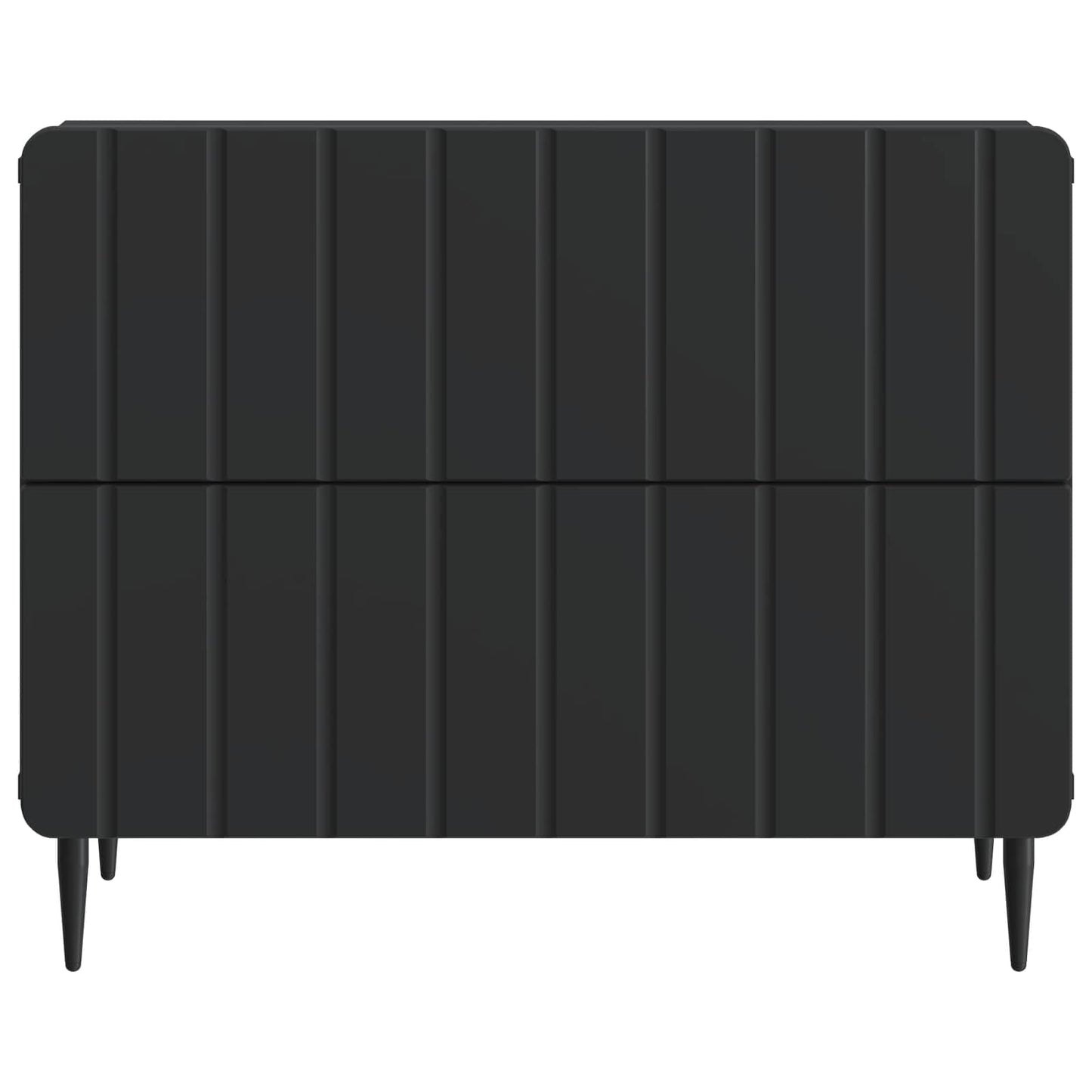 vidaXL Bedside Cabinet Black 62 x 34.5 x 49.5 cm Engineered Wood