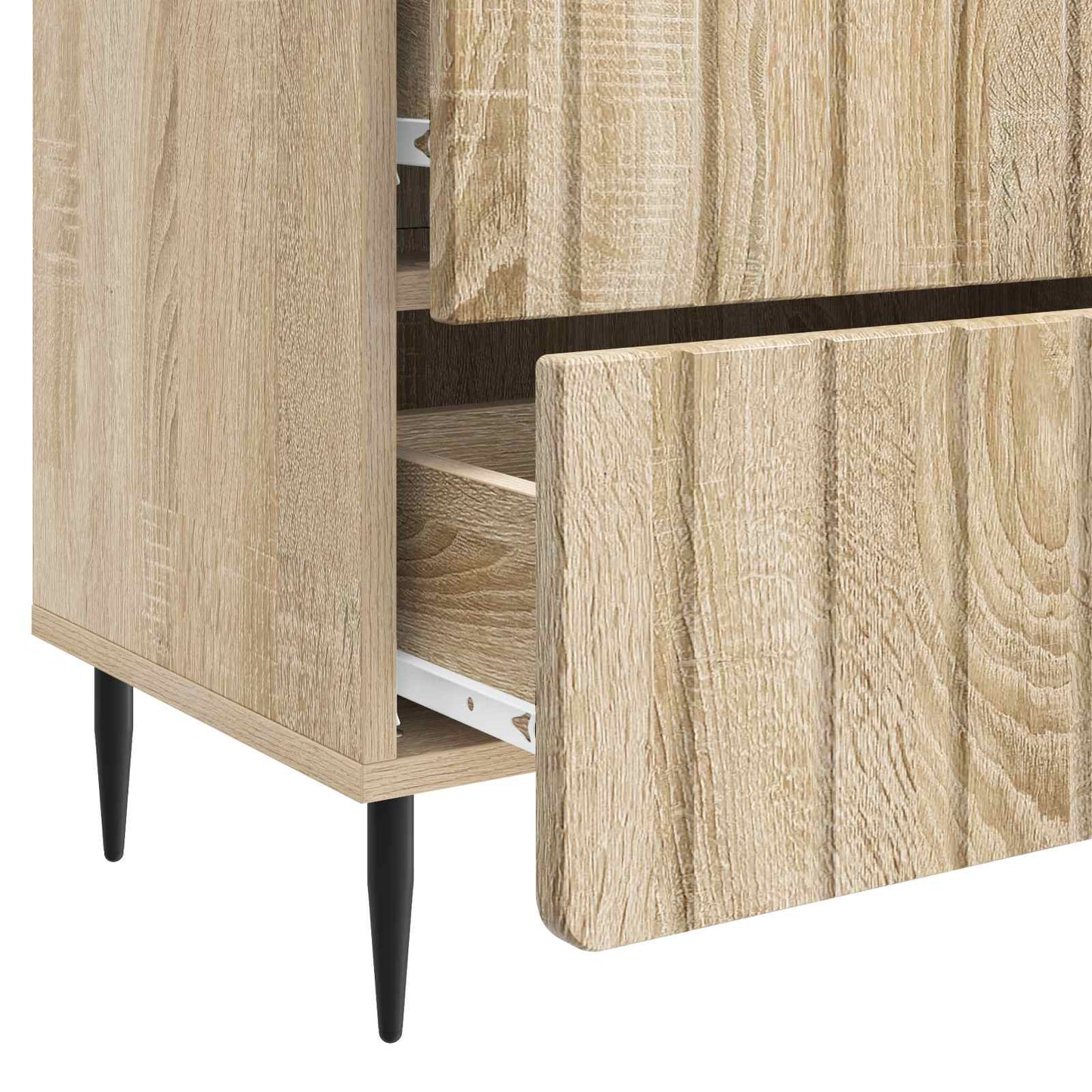 vidaXL Bedside Cabinet Sonoma Oak 62 x 34.5 x 49.5 cm Engineered Wood