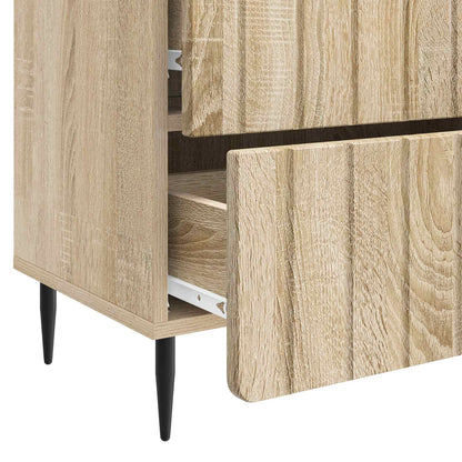 vidaXL Bedside Cabinet Sonoma Oak 62 x 34.5 x 49.5 cm Engineered Wood